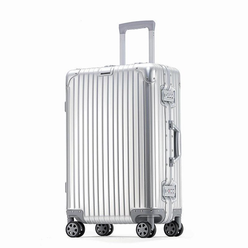 20 Deutscher Aluminium-Magnesium Trolley Business- & Reisekoffer 24-inch Medium silber