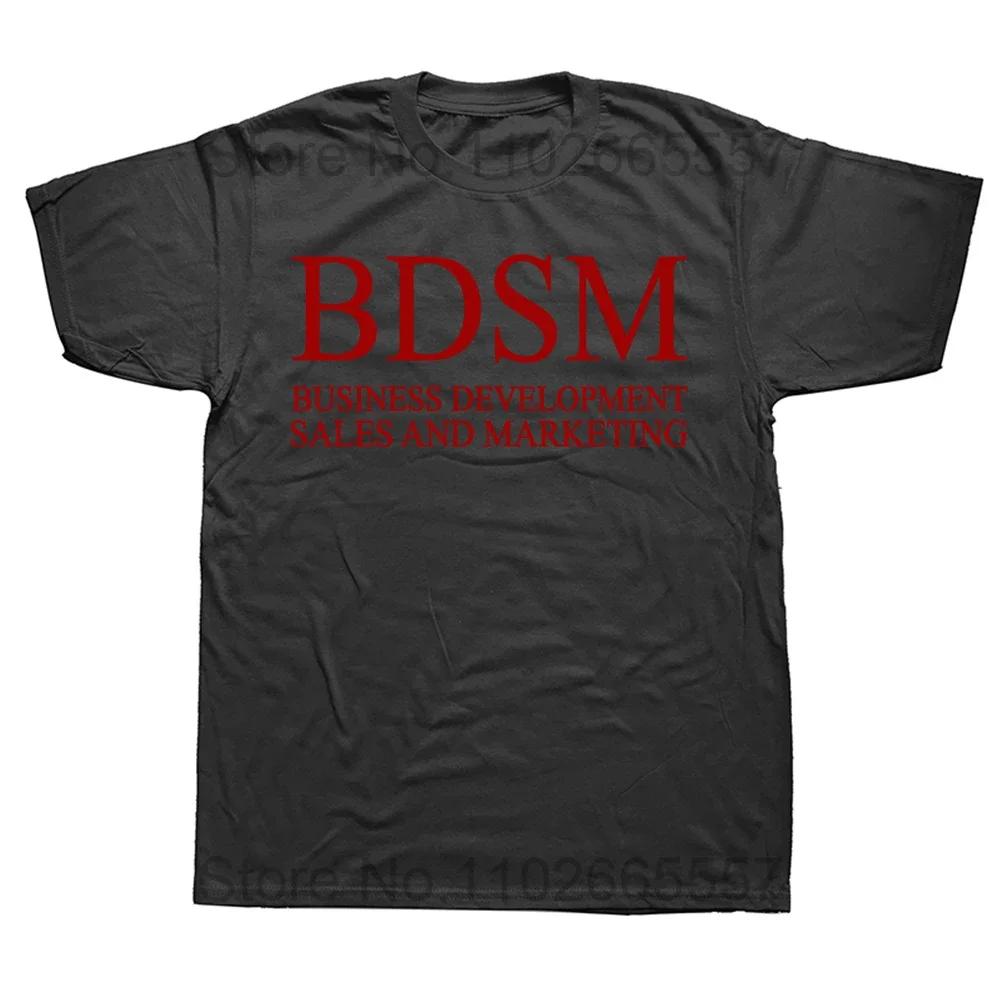 BDSM Business Development Vertrieb und Marketing T-Shirt Erwachsenenhumor BDSM Tops Lässig 100% Baumwolle Unisex T-Shirt EU-Größe S