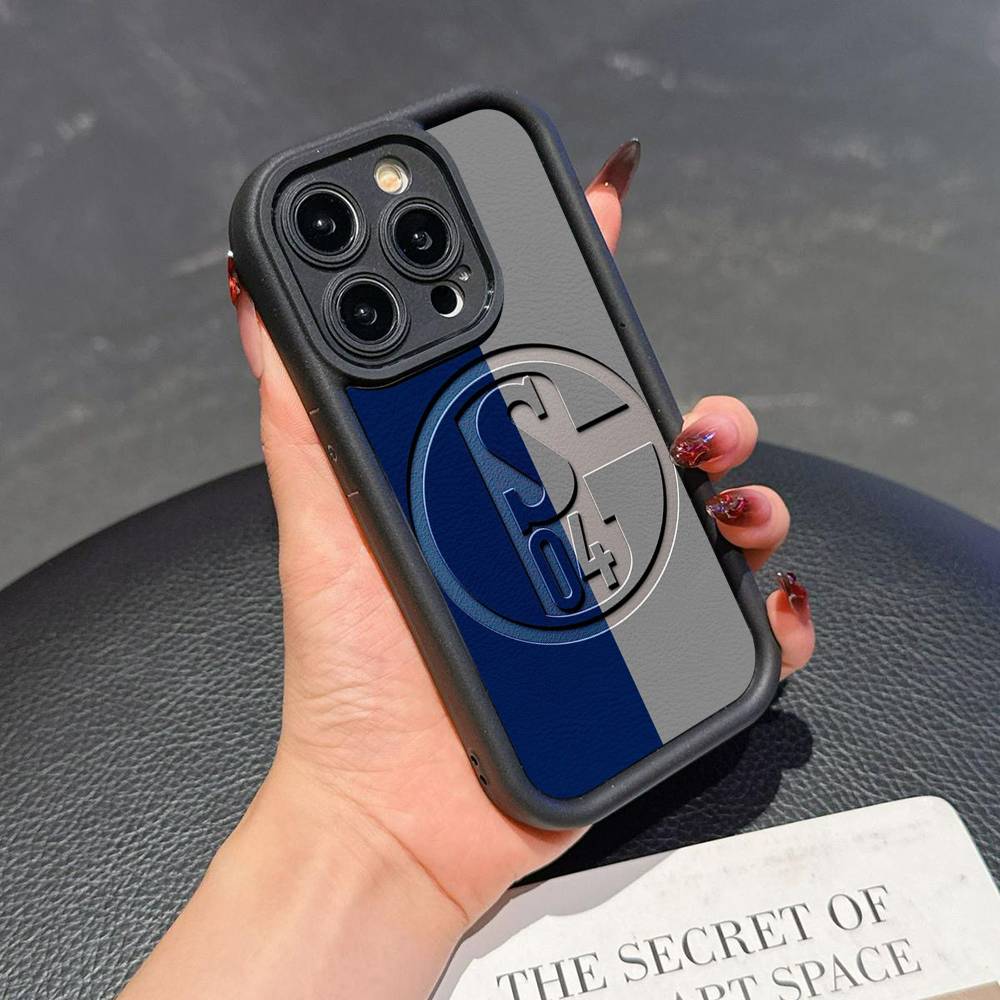 S-Schalke 04 Silikon Handyhülle Für iPhone 17 Air 17 16 15 14 13 12 11 Plus Pro Max Stoßfest Weiche Hülle iPhone 17 air