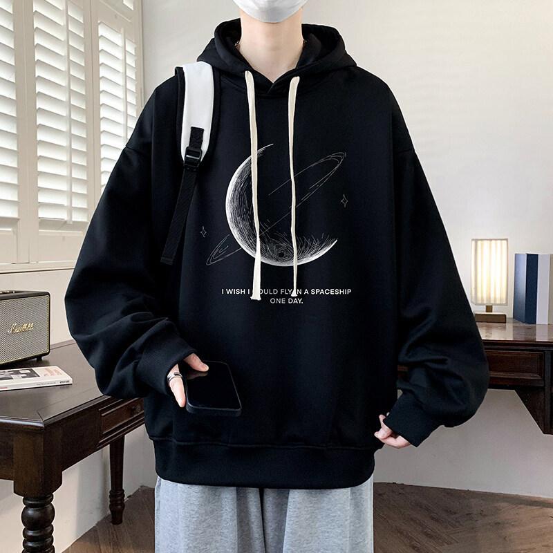 Frühlings-Übergrößen-Sweatshirt für Herren mit Kapuze, locker, für Übergewichtige, für Teenager, modisch, vielseitig, bedruckte Jacke 5XL