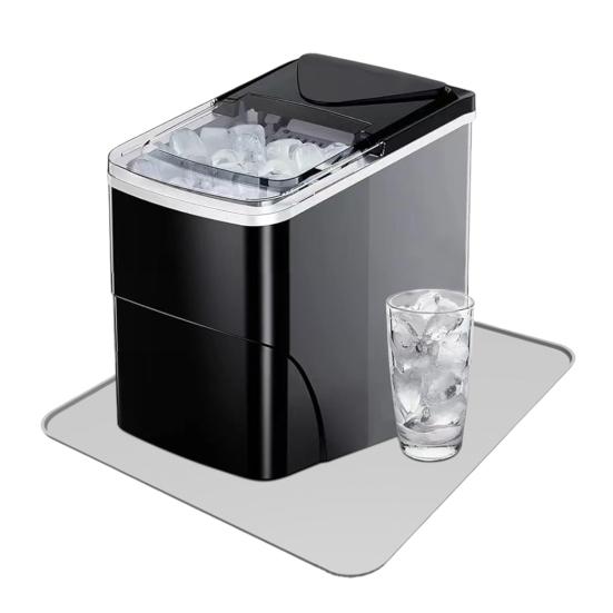 Yousheng Eiswürfelbereiter-Pad, wasserabsorbierende Arbeitsplatte, wiederverwendbares Eiswürfelbereiter-Tablett-Pad, leicht zu reinigende Abtropfmatte für die Küche grau