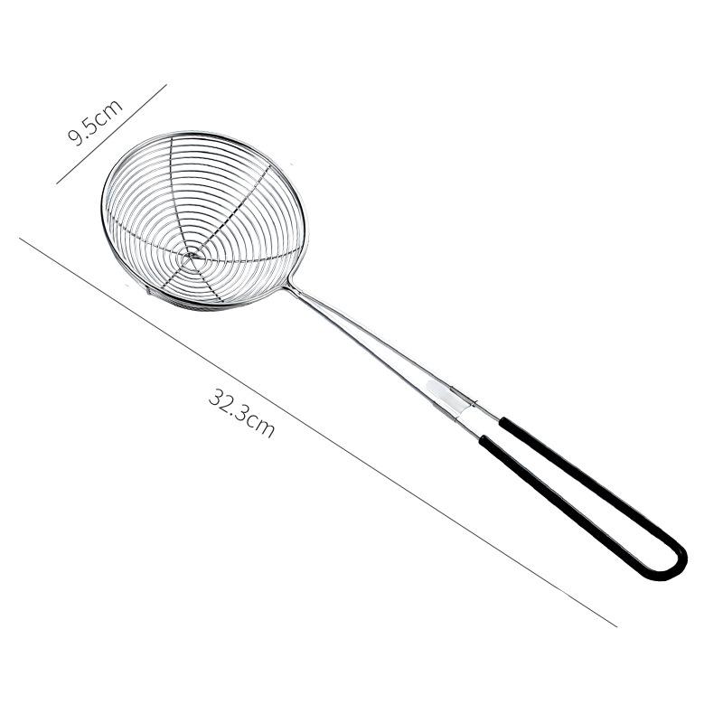 Edelstahl Sieb Abtropfsieb Langstiel Skimmer Filter Maschensieb Öl Topf Lebensmittelsieb Hot Pot Nudel Abseihlöffel Küchenzubehör