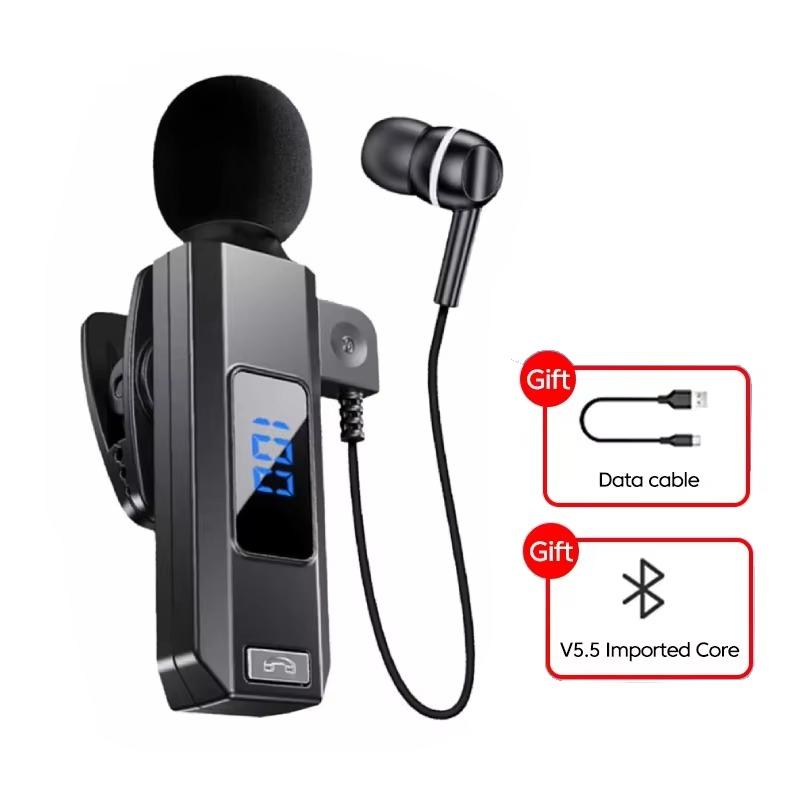 Lavalier-Mikrofon, kabellose Bluetooth-Kopfhörer, schweißfest, Hi-Fi, hochauflösende Kopfhörer mit Geräuschunterdrückung für Sport