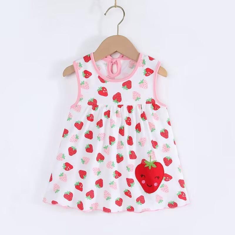 Sommer Babykleid Wunderschöne Mode Mädchen Säugling Prinzessinkleider A-Linie Baumwolle Kinder Weiche Kleidung Kinderbekleidung Kleid ONE SIZE