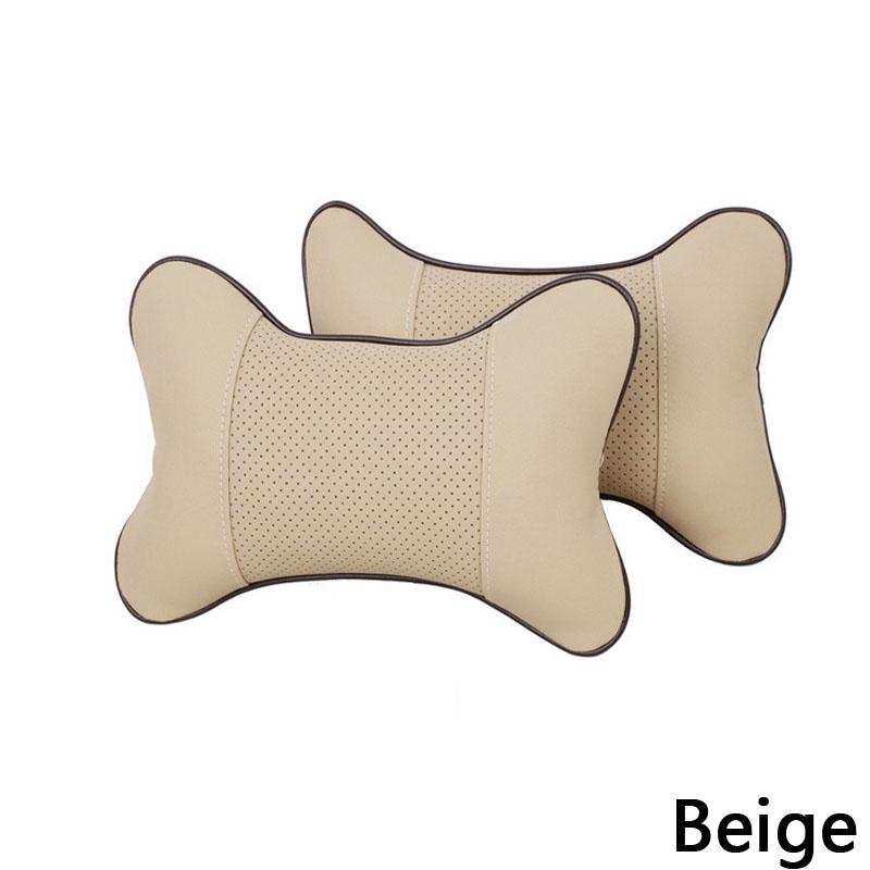 1 Stück Autositz Kopfstütze Kopfkissen Pad Nackenstütze Stützkissen beige