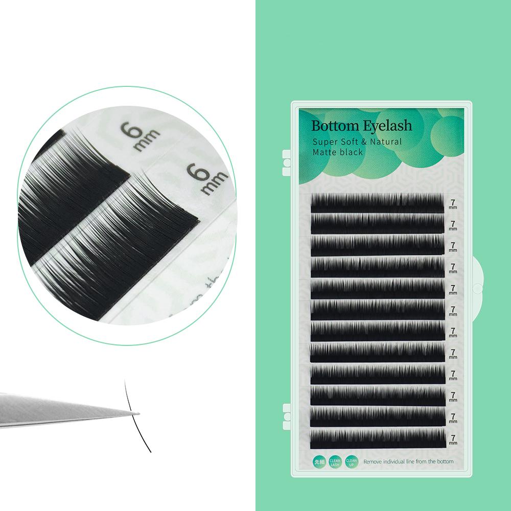 Untere Wimpern unter Wimpernverlängerung 5 mm 6 mm 7 mm kurze Augenbrauen untere Wimpern Make-up Maquillaje Cilios 0.10mm C 5-7mm