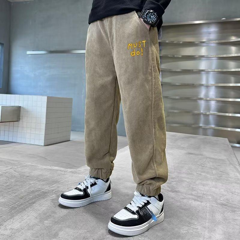 Jungen hosen frühling und herbst sport hosen neue mittlere und große kinder docht hosen kinder casual kinder hosen 170 khaki