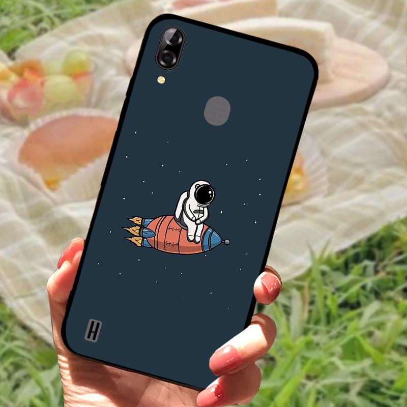Hülle Für Blackview A60 Hülle Silikon Marmor Katze Löwe TPU Schwarz Weiche Hüllen für Blackview A60 A 60 Taschen Blackview A60