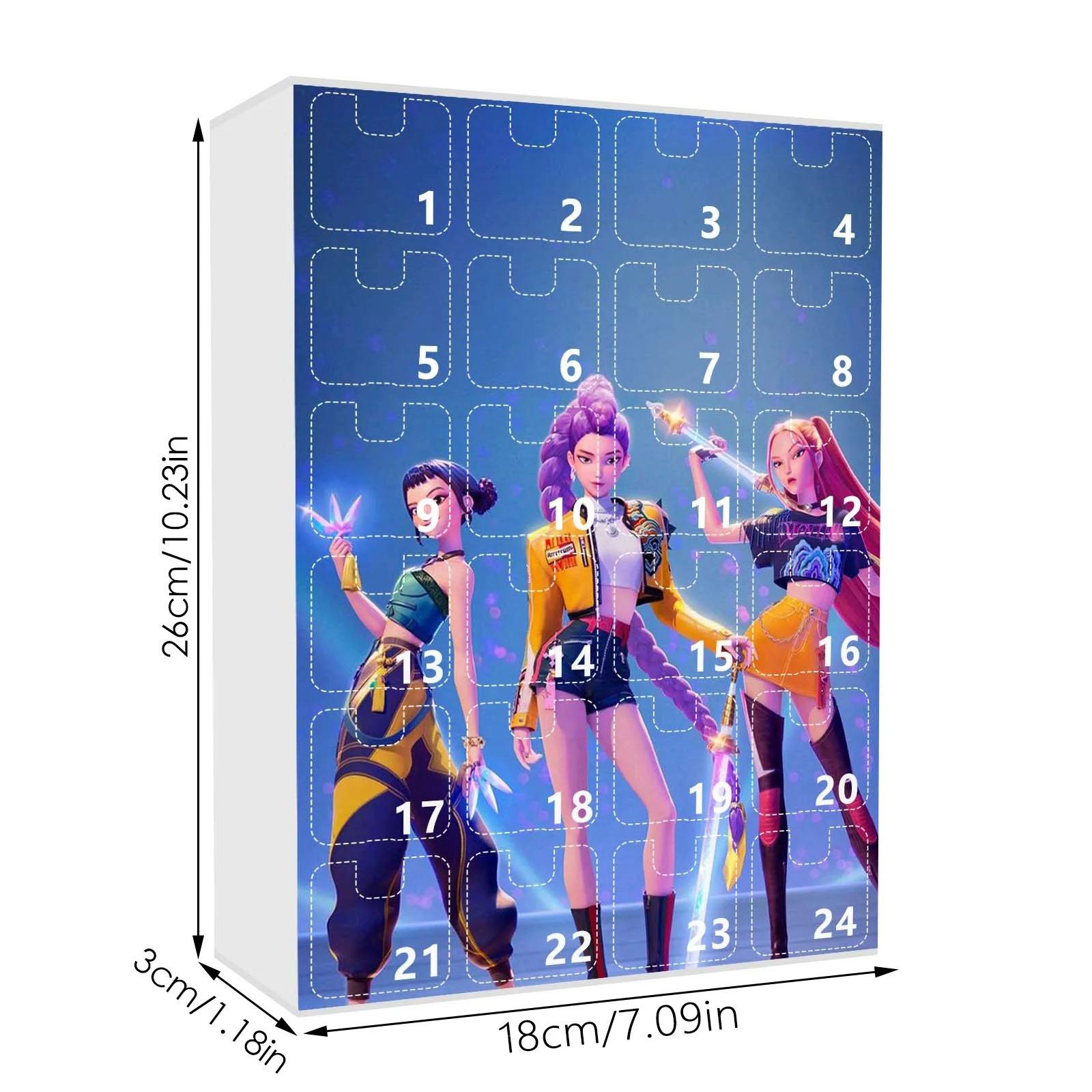 Neuer Kpop Dämonenjäger Adventskalender K Pop Dämonenjäger Rumi Mira Zoey Tiger Weihnachts-Countdown Adventskalender Geschenk 24 Tage style D