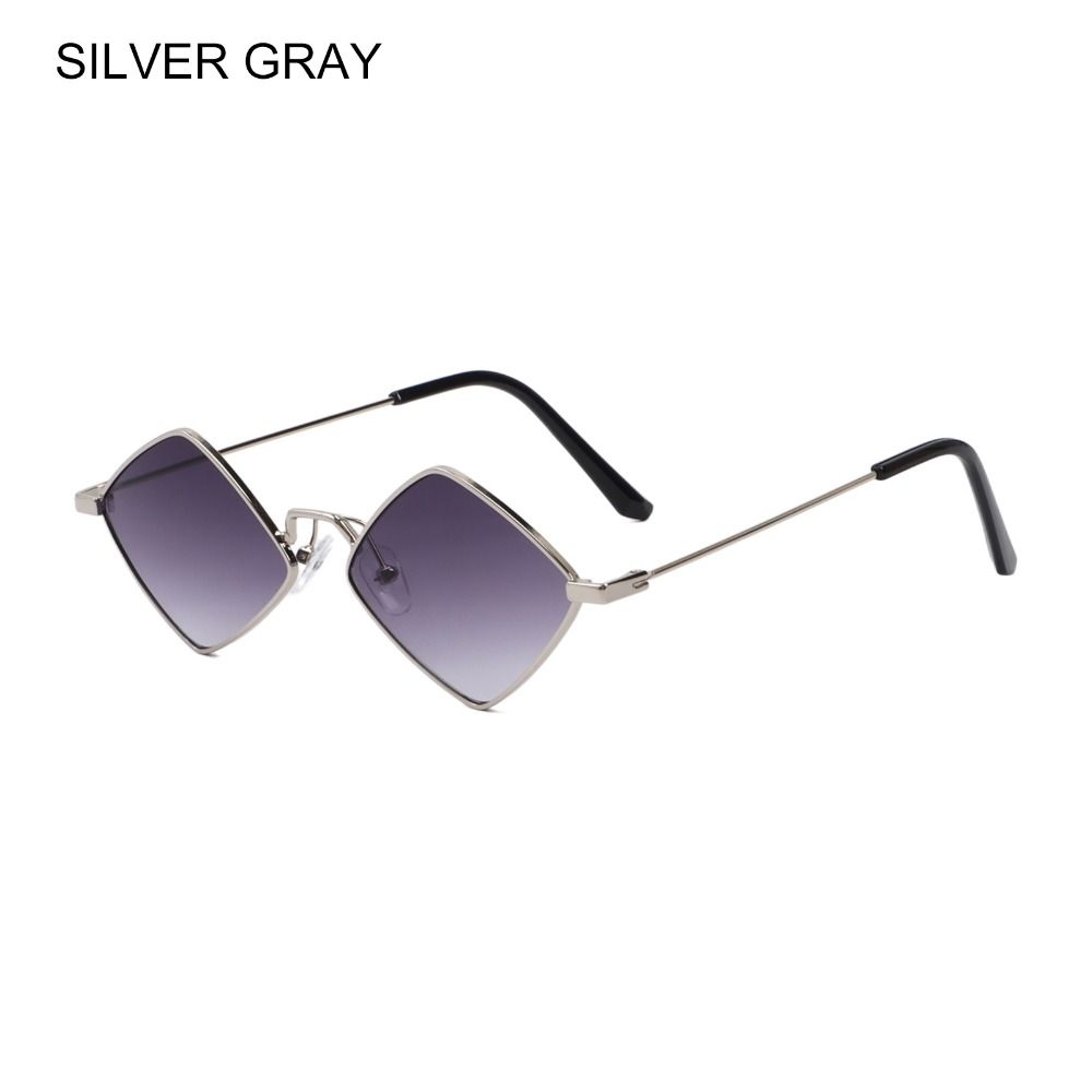 Vintage Diamantförmige Sonnenbrille Trendige Kleine Viereckige Rahmen Metall Damen Herren Sonnenbrillen UV 400 Schutz Schutz Sonnenbrillen
