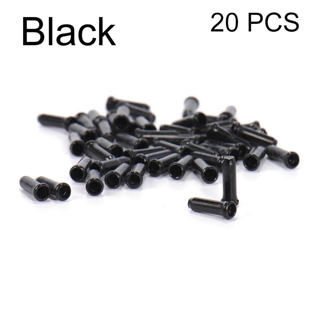 Fahrradzubehör Praktische Radfahren Shifter Kabelabdeckung Bremsdraht Endkappe Fahrrad Aluminiumlegierung schwarz