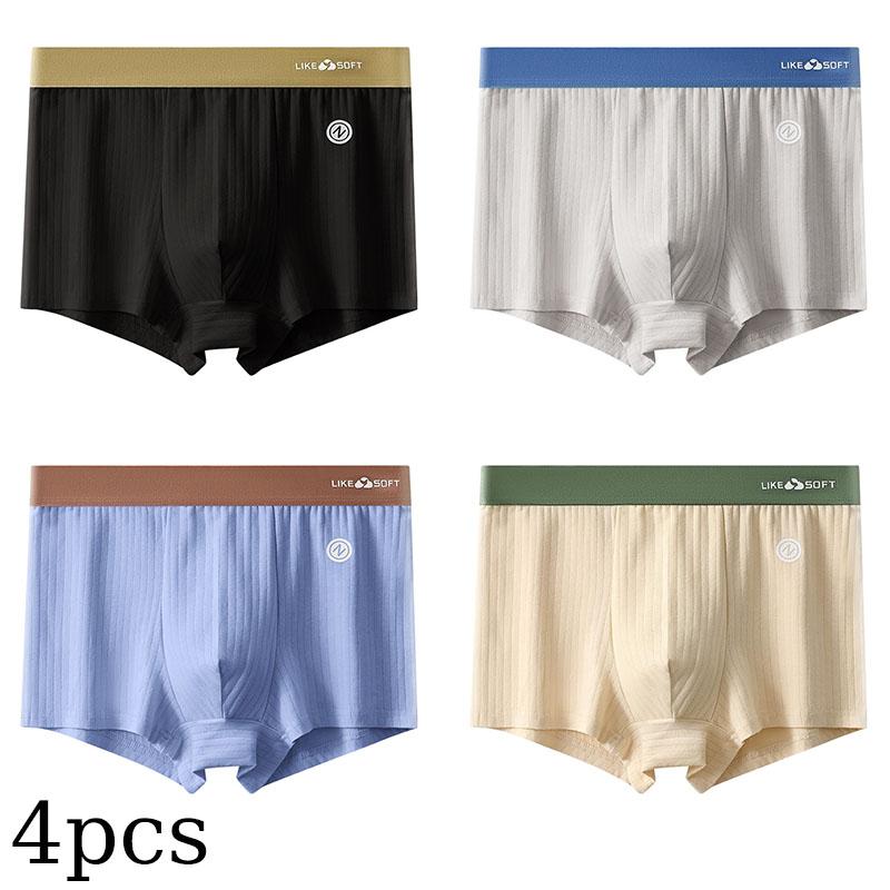 Baumwolle Herrenunterwäsche Bequeme Boxershorts Teenager Herrenunterwäsche Atmungsaktive antibakterielle Boxershorts XL bunt