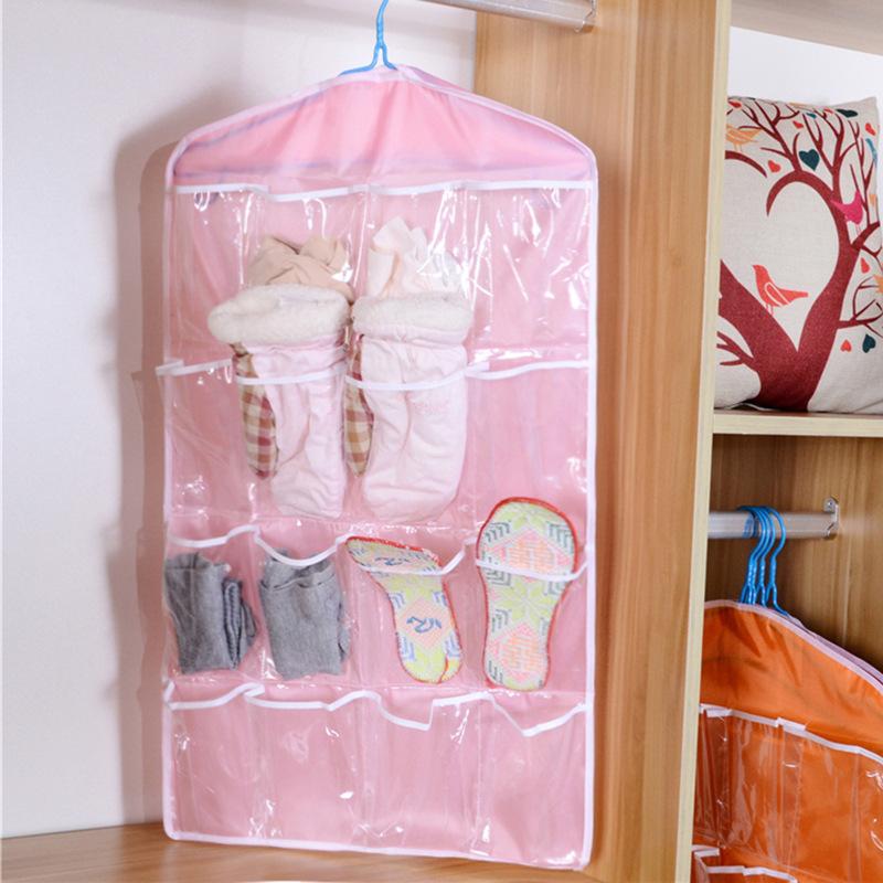 16 Gedoge Schrank Unterwäsche Socken Sortiertasche Hängetasche Hängeaufbewahrung Anordnung Tasche Stall