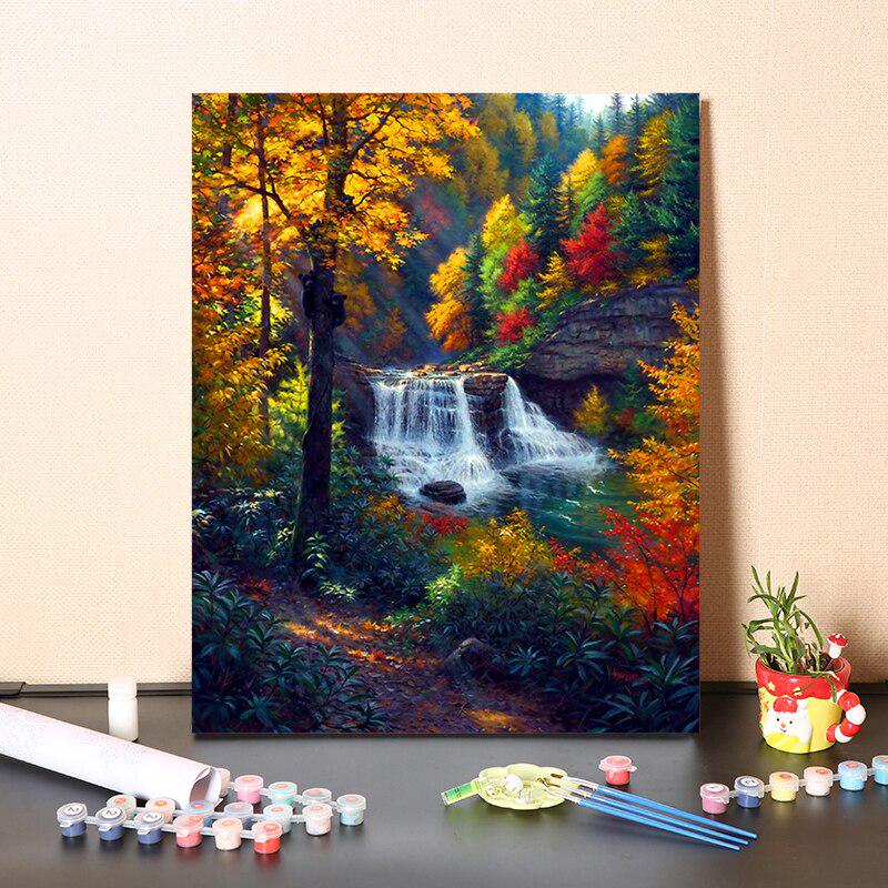 DIY-Malen-nach-Zahlen-Ölgemälde-Set, Leinwand, DIY-Ölgemälde nach Zahlen, Wandkunst, Dekorationen für Zuhause, Geschenk, Kunst und Hobbys 40x50cm no frame