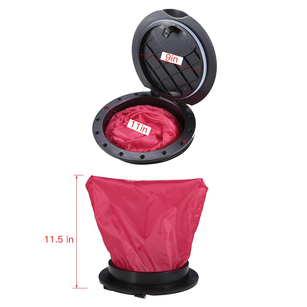 9 Zoll Loch Deck Platte Kit Deck Luke mit Katze Tasche für Kajak Boot Angeln Rigging 6 inch