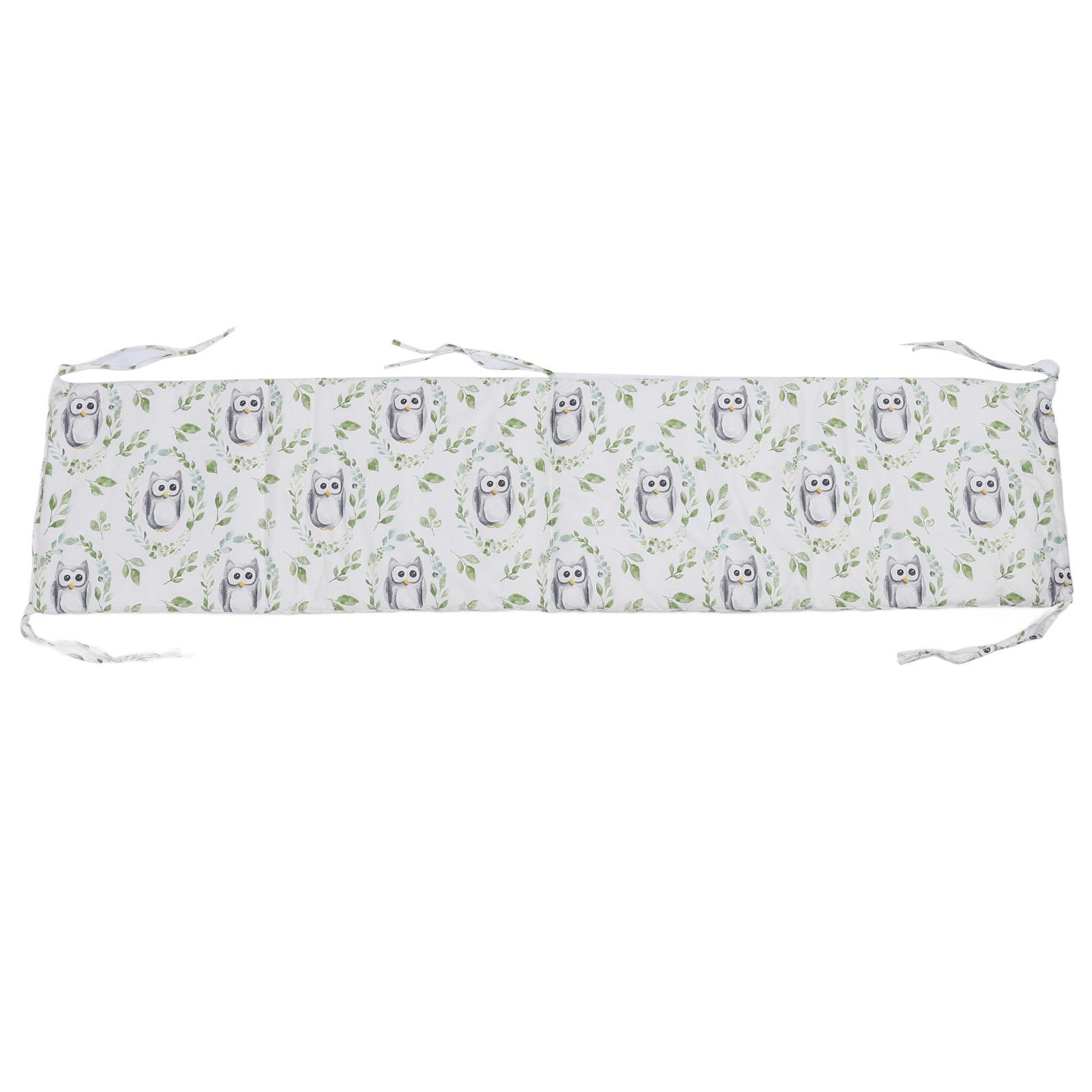 Baby Gitterbett Stoßstange Sicherheitsschutz Abnehmbare Bettumrandung Kollisionsbeständiges Kissen für alle Jahreszeiten