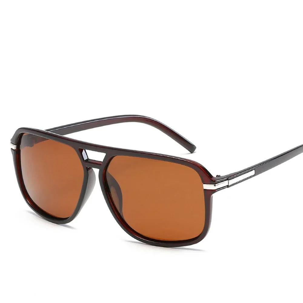 Übergroße Sonnenbrille für Herren, polarisierte Spiegelbrille, Autofahren, Sonnenbrille, Mann, Designer, Retro, Fahrer, Sonnenbrille