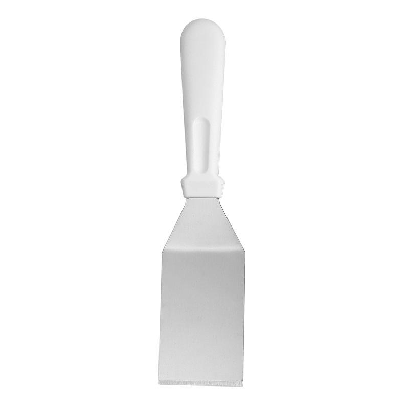 1 Stück Küchenutensilien, Kochspatel aus Edelstahl, Frittierplatten-Grill-Pfannkuchen-Steak-Spatel, Pizza-Kuchen-Transfer-Spatel white