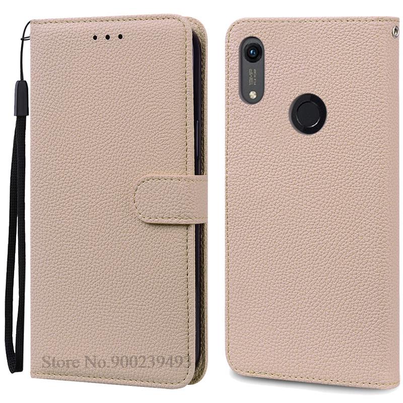Für Huawei Y6 2019 Hülle Leder Flip Wallet Case Für Coque Huawei Y6 Prime 2019 MRD-LX1 Flip Case für Huawei Y6S Hülle Fundas Y6S 2019 2020 beige
