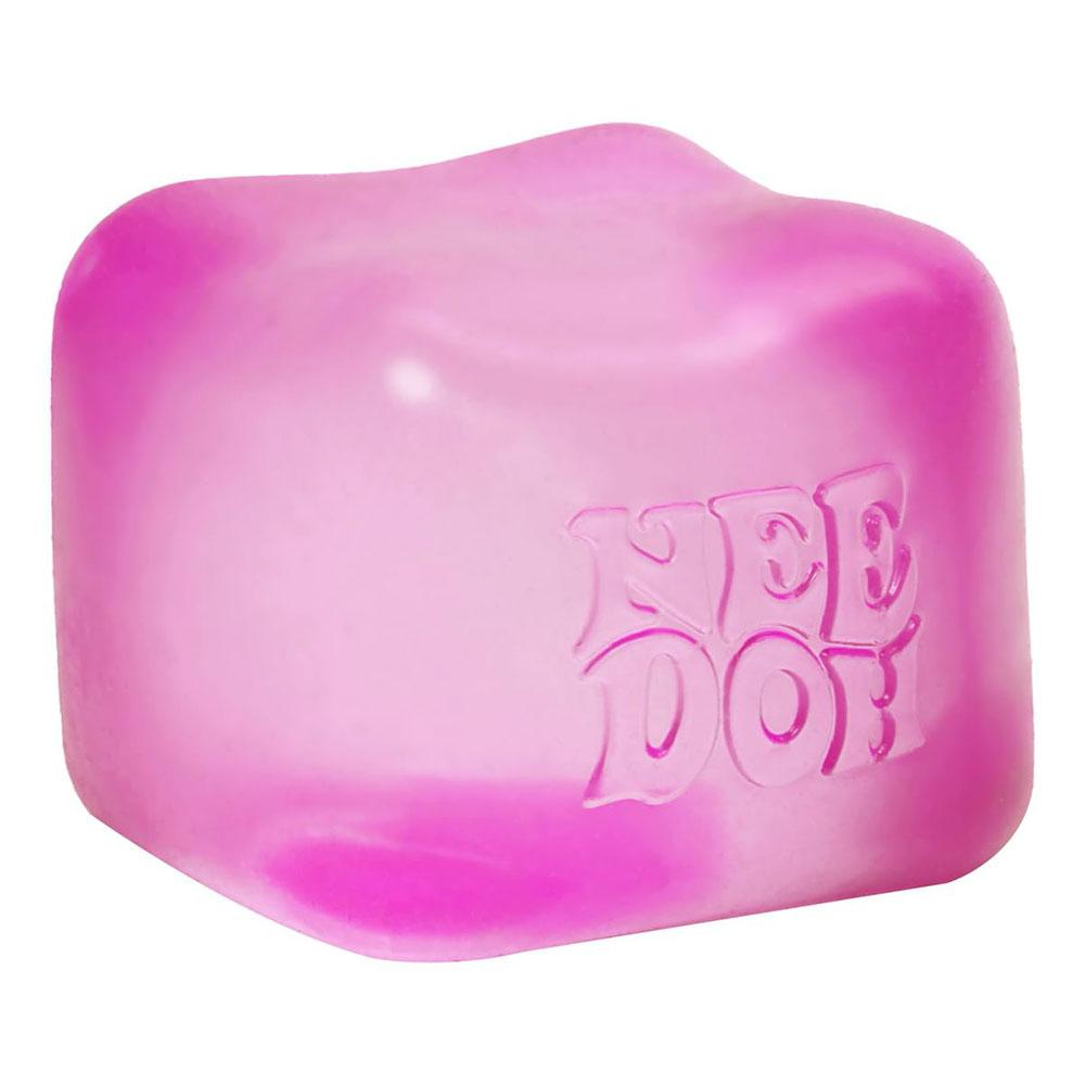 Schylling Needoh Nice Cube Sensorischer Fidget Cube Stressabbau Angst Sensorisches Werkzeug für Fokus ADHS & Beruhigung Büro Schreibtisch Gadget rosa