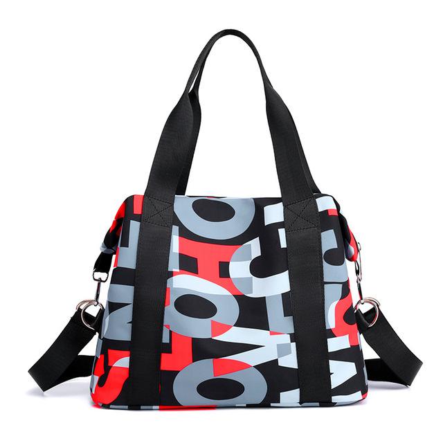 Nylon frauen Tasche Große-Kapazität Dame Schulter Messenger Taschen Tote Oxford Tuch Outdoor Reise Umhängetaschen Handtaschen rot
