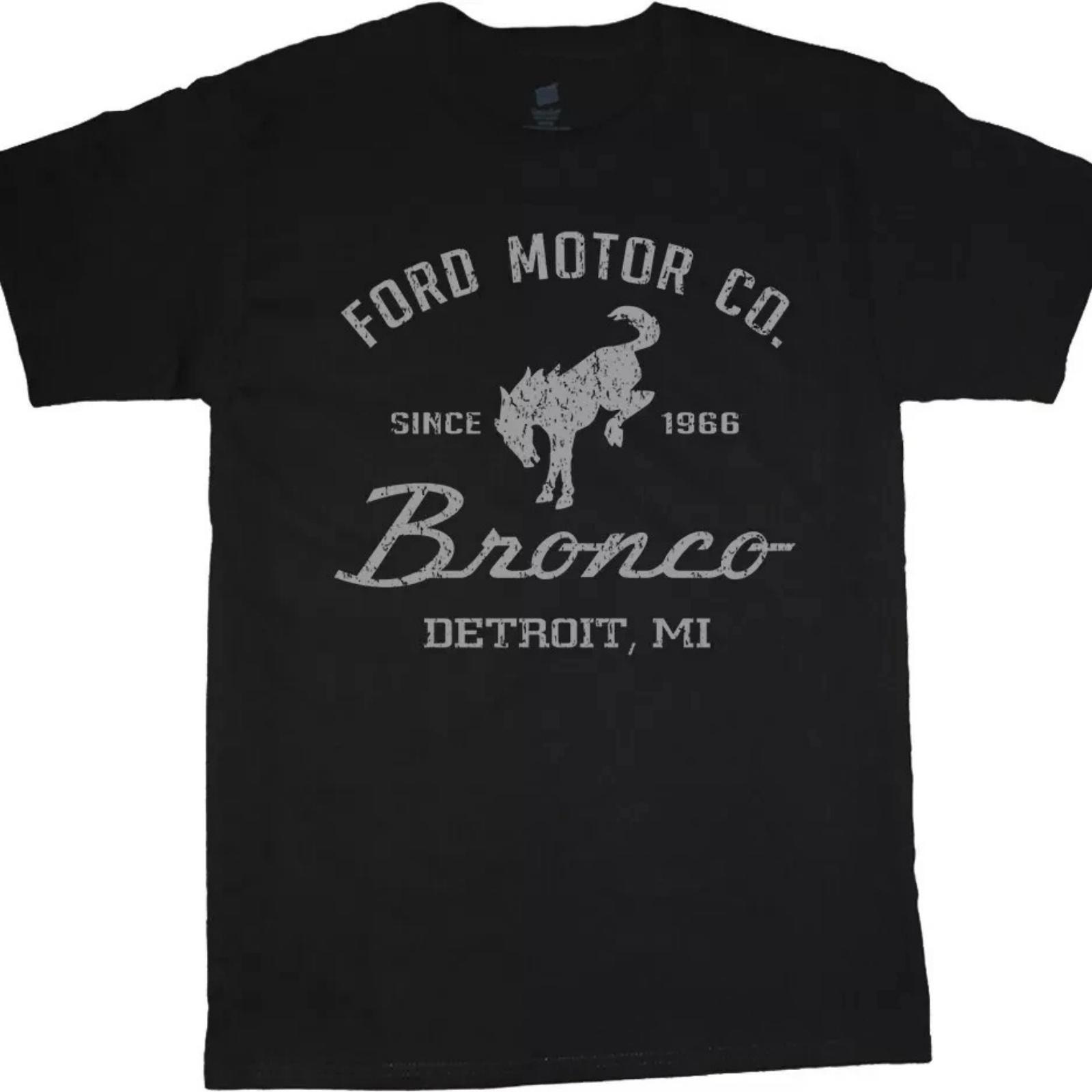 Ford Bronco T-Shirt Herrenbekleidung Bekleidung Ford Bronco Zubehör Geschenke Grafisches Kurzarmshirt Unisex Herren Damen 2 XL bunt