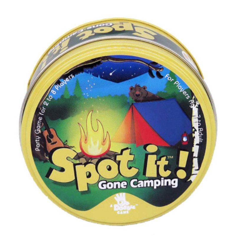 Spiel Dobble Karten Kind Grundlegendes Englisches Alphabet Unterwegs Weihnachten Camping Old Camping