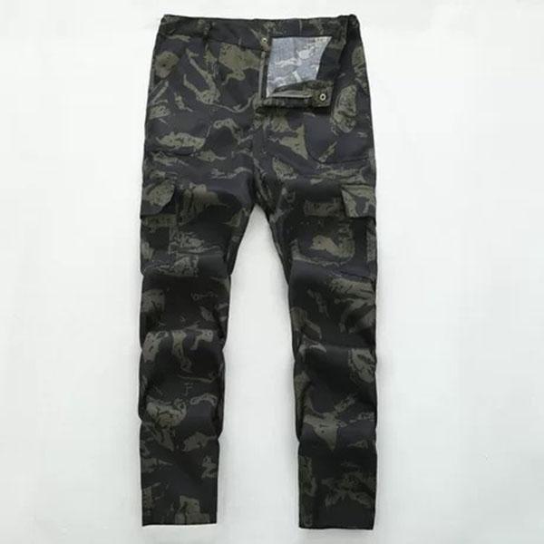 Herrenmode, locker, verschleißfest und atmungsaktiv, lange Hose, Outdoor-Militärhose, Trainingsoverall, Armee-Tarnhose M schwarz