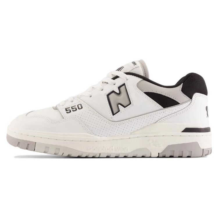 New Balance 550 Concrete Black Unisex Sneaker Weiß BB550NCL 43