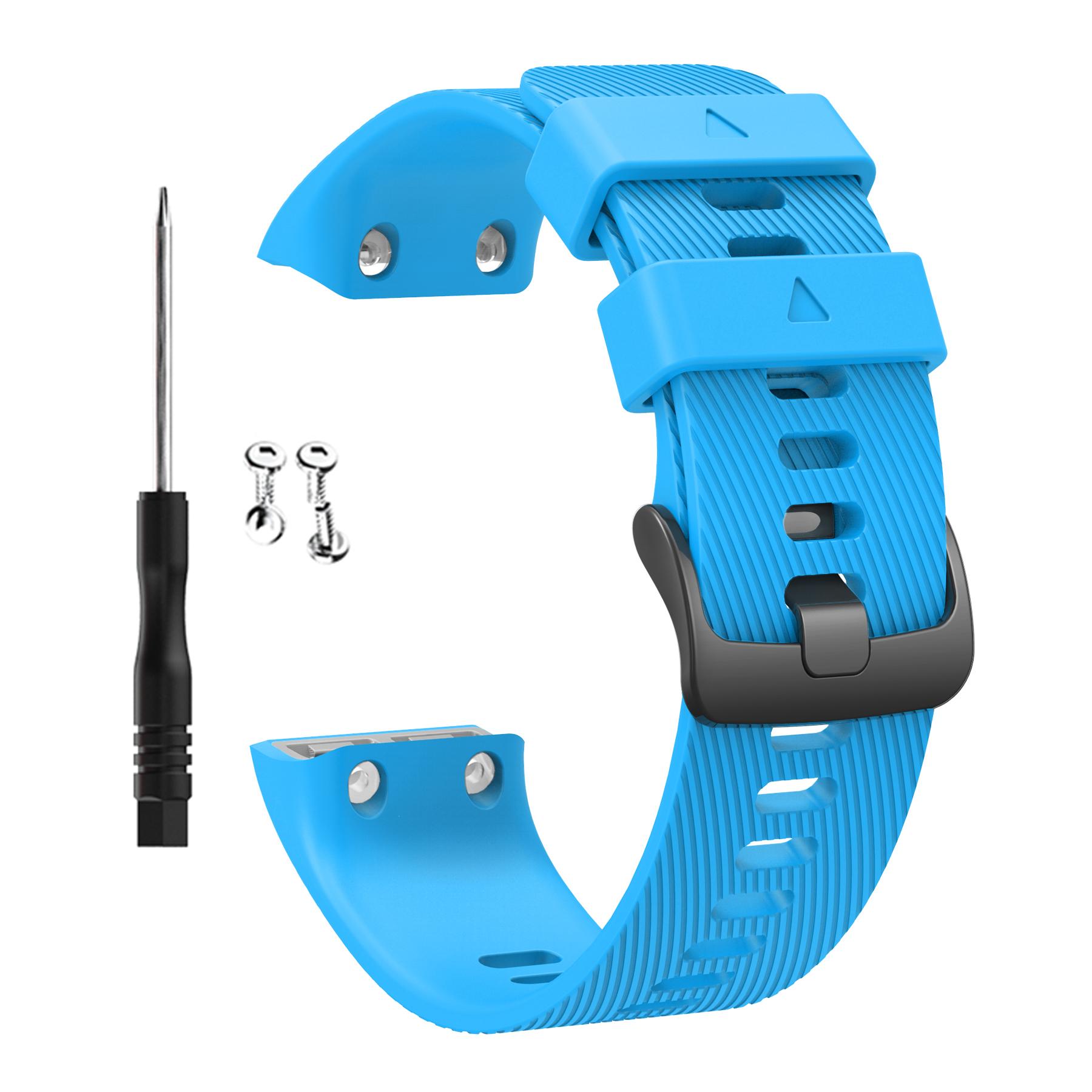 Armband für Garmin Forerunner 35 Smartwatch-Armband Silikon-Armbänder für Garmin Forerunner 30 Armband Uhrenarmband Armreif himmelblaue