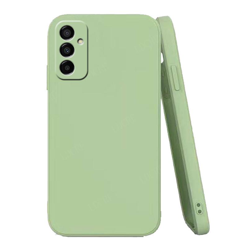 Für Samsung Galaxy M13 Hülle Abdeckung Samsung M13 Capa Stoßfester Bumper Flüssiges Silikon Farbe Rückseite Weiche TPU Funda Samsung M13 M 13 For Samsung M13 (4G) grün