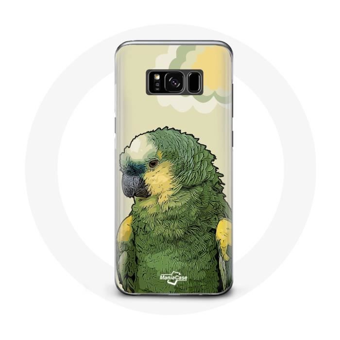 Hülle für Samsung Galaxy S8 Plus Amazon Papageien Grün