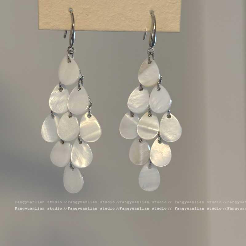 Silbernadel Harz Blume Quastenohrringe: Vintage, Vielseitig, Leichter Luxus Modeschmuck für Frauen