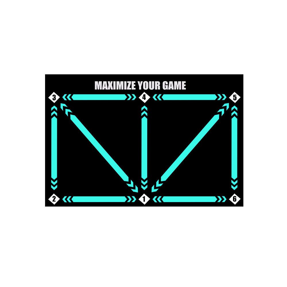 Fußball-Schritt-Trainingsmatte, rutschfeste Fußball-Trainingsmatte, Verbesserung der Fähigkeiten, Indoor-Trainingsmatte Mat Only