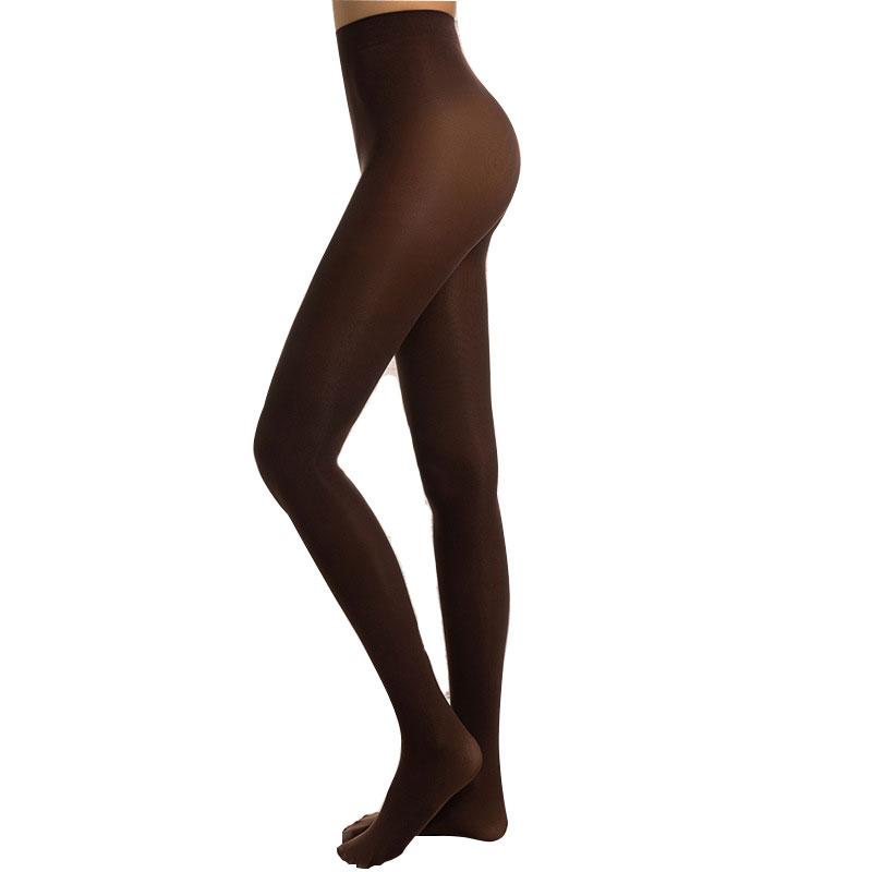 40D Kaffee Braun S M L XL Yoga Übung Strumpfhose Damen Verdickt Ultra Glänzend Stretch Fußbedeckung Seiden Formgebende Strümpfe Strumpfhose L 1XL black