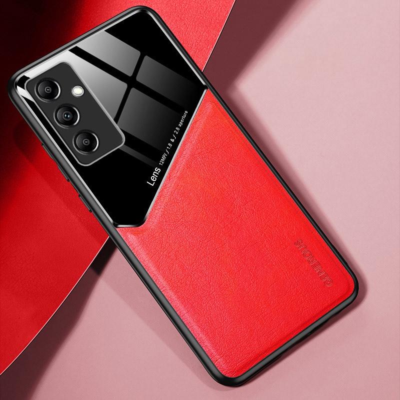 Luxus Leder Handytasche für Samsung Galaxy A14 A24 A34 A54 M14 5G M04 A04 A04E A04S magnetische Silikon Schutzhülle Abdeckung For Samsung A54 5G rot