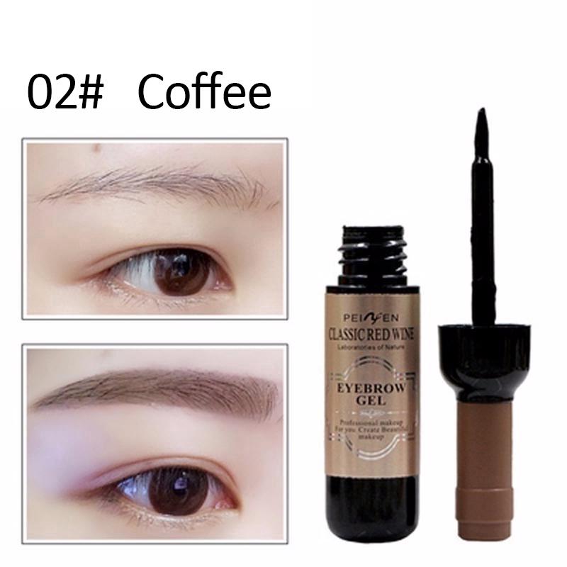 1Pcs Peel Off Augen Make-Up Permanent Augenbraue Tattoo Farbton langlebig Wasserdicht Farbstoff Augenbraue Gel Creme Make-Up kosmetik 02-Coffee