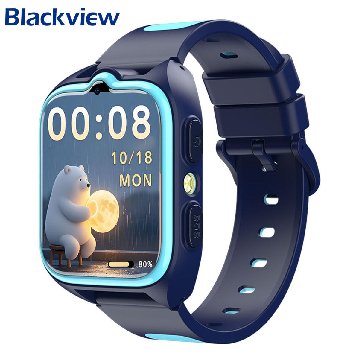 Blackview Z30 Kinder Smartwatch, 4G GPS Tracker, HD Videoanruf, 800mAh Akku, IP68 Wasserdicht blau