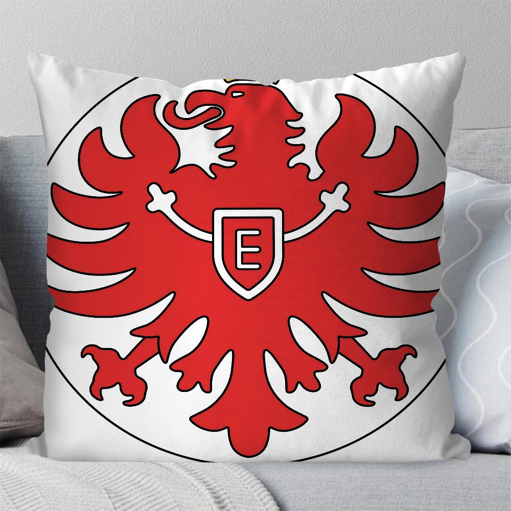 E-Eintracht-F-Frankfurt Kissenbezug Quadratisches Kissen Schlafzimmer Sofa Freizeit Komfort Kissen Auto Wohnzimmer Heimdekoration 40X40 26x26Inch