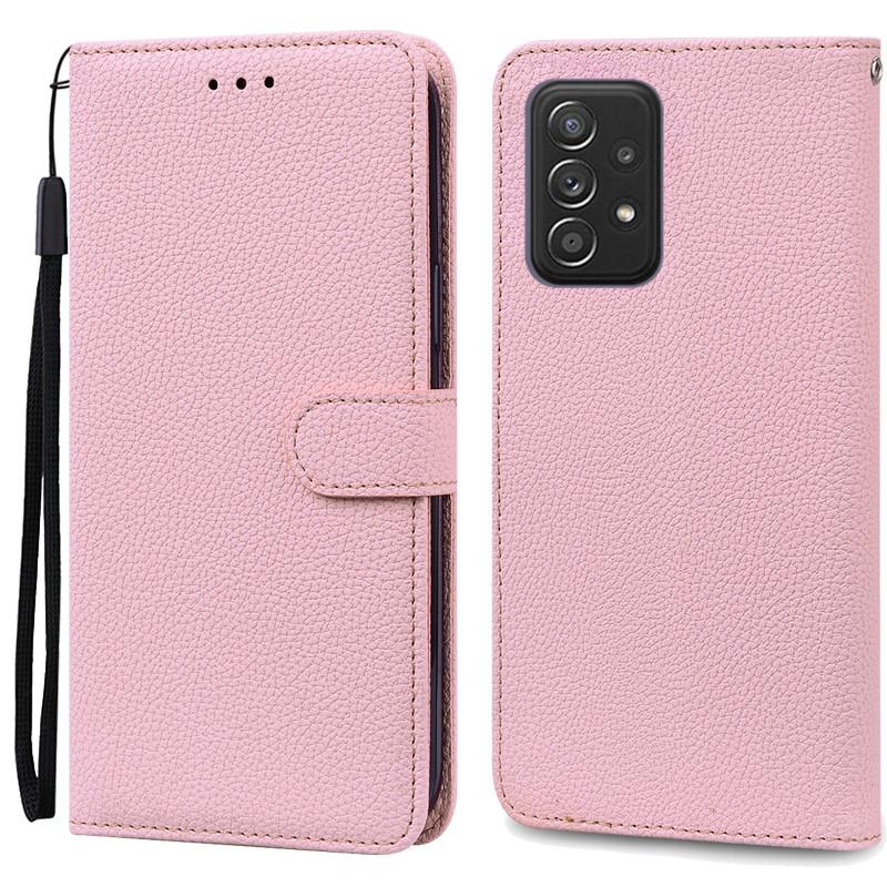 A52 A52S Fall Für Samsung Galaxy A52 Fall Leder Brieftasche Flip Fall Für Samsung Galaxy A52s Fall 5G Schutzhülle fundas Samsung A52 4G 5G rosa