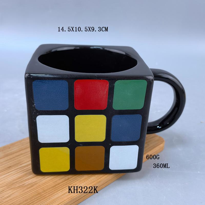 Tetris Tasse Rubik's Cube Tasse Kreative Rubik's Cube Form Tasse Rubik's Cube Keramiktasse Kreative Tasse 401-500ml