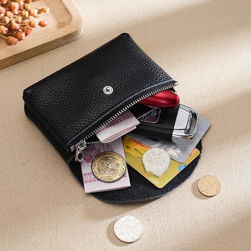 Neue Echtes Leder Münze Brieftasche frauen Münze Tasche Geldbörsen Karte Brieftasche Top Schicht Rindsleder Kleine Brieftasche Karte Schlüssel Organizer brieftaschen 12*8*4cm