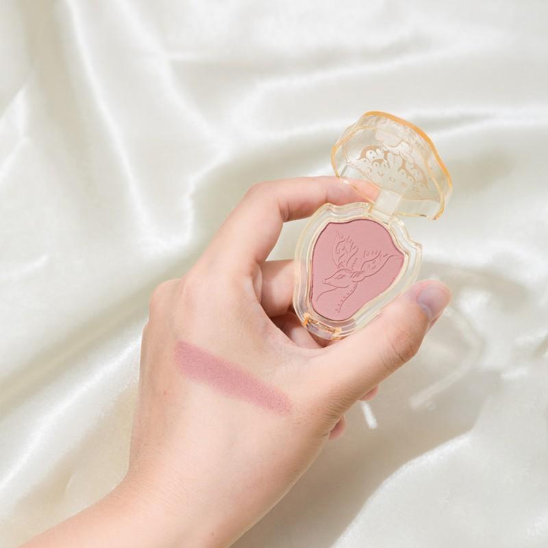 Monochromes Rouge Pure Wind Natürliches Nude-Make-up Matt Feiner Blitz Langanhaltendes, langanhaltendes Make-up Wasserfestes Deer-Rouge-Platte Weibliches Make-up