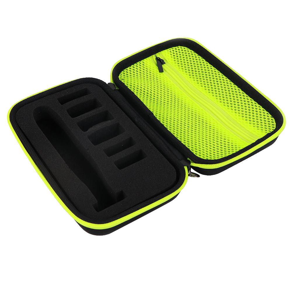 Aufbewahrungskoffer für Philips Rasierer, tragbarer EVA-Koffer für Elektro-Trimmer, Rasierer, Reiseetui, schützend black&iridescent