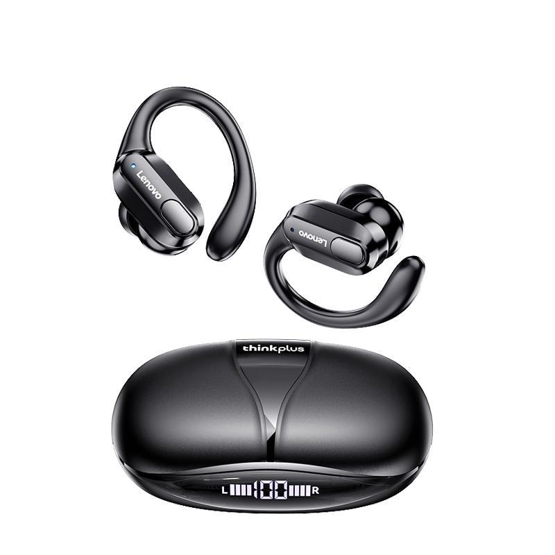 Lenovo XT80 Bluetooth-Kopfhörer Echte kabellose Kopfhörer Tastensteuerung Rauschunterdrückung Ohrbügel Wasserdichtes Headset thinkplus schwarz