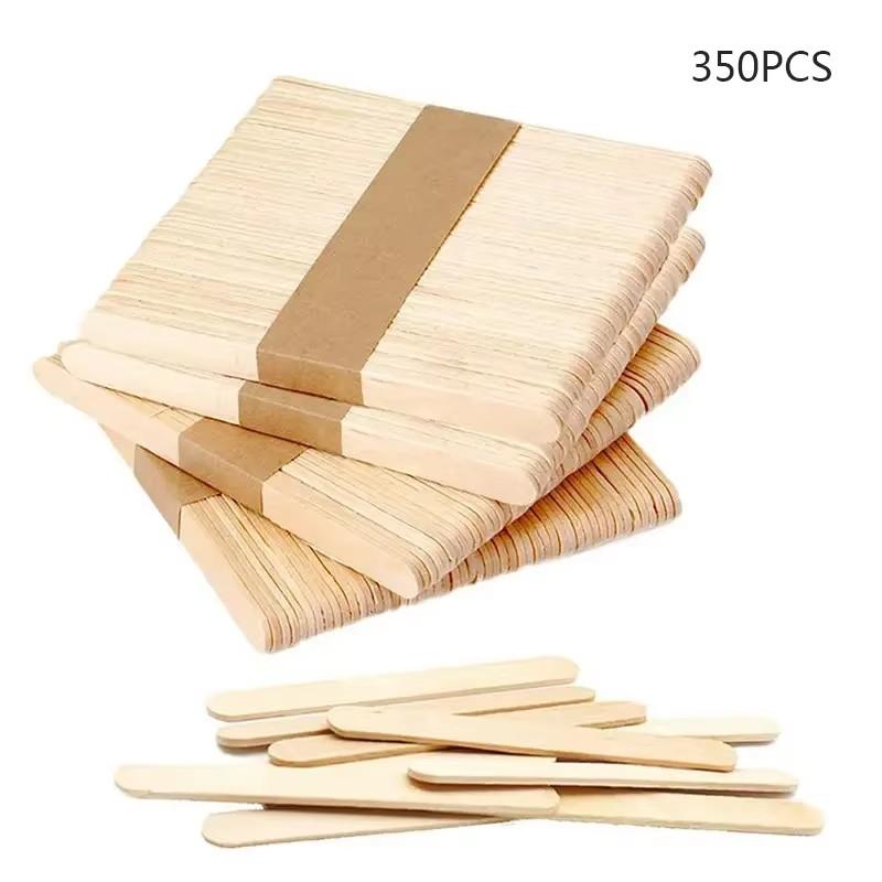 Cremefarbene Holzstäbchen für Eisriegel, neue Sommer-Mini-Silikon-Eiscreme-Form für Eis am Stiel, Küchenzubehör 350pcs