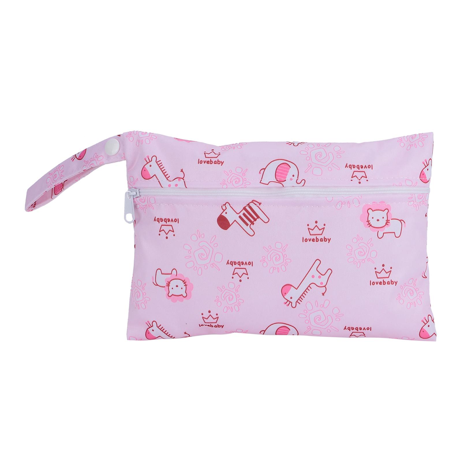 Schöne Windel Lagerung Tasche Cartoon Tier Muster Reise Tragbare Windel Tasche Tasche #29