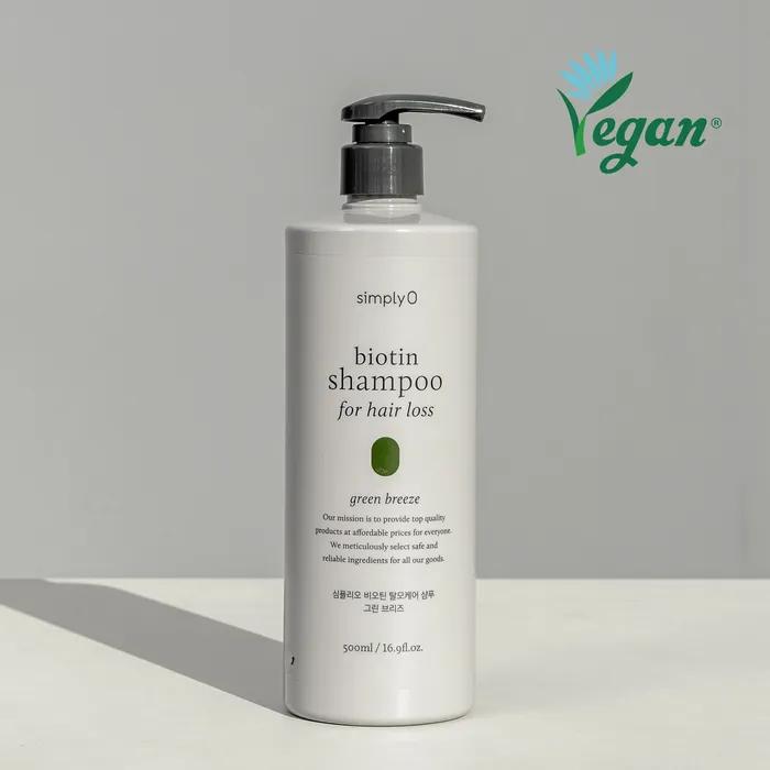 [Symptomlinderung bei Haarausfall] Biotin Haarausfall Pflege Volumen Shampoo 500ml