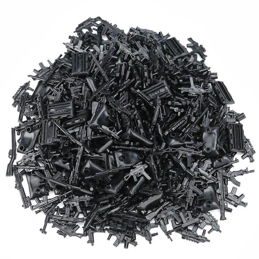 100-teiliges Militär-Set, Armeestadt, Polizei, Waffen, Waffen, Serie, Pack, Stadtsoldaten, SWAT, Bausteine, Spielzeug für Kinder