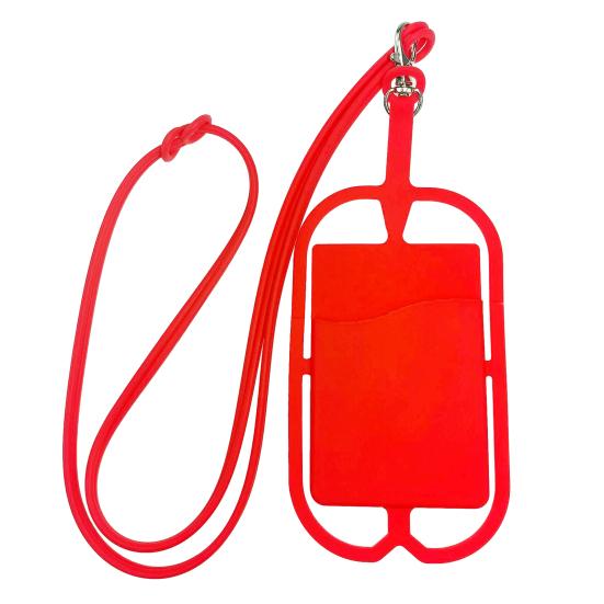 Handy-Umhängeband-Hülle, toller Riemen, Anti-Verlust, Diebstahlschutz, leicht, langer Schutz, Robustheit, Handy-Umhängeband-Schutz, Handy rot